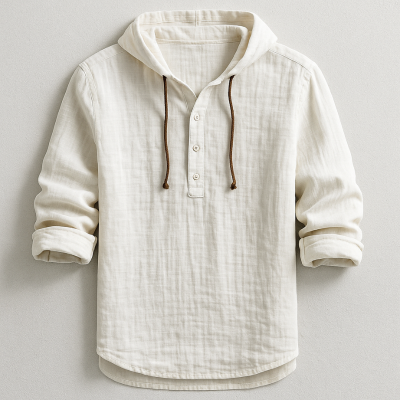 Luxury Hooded Linen Shirt