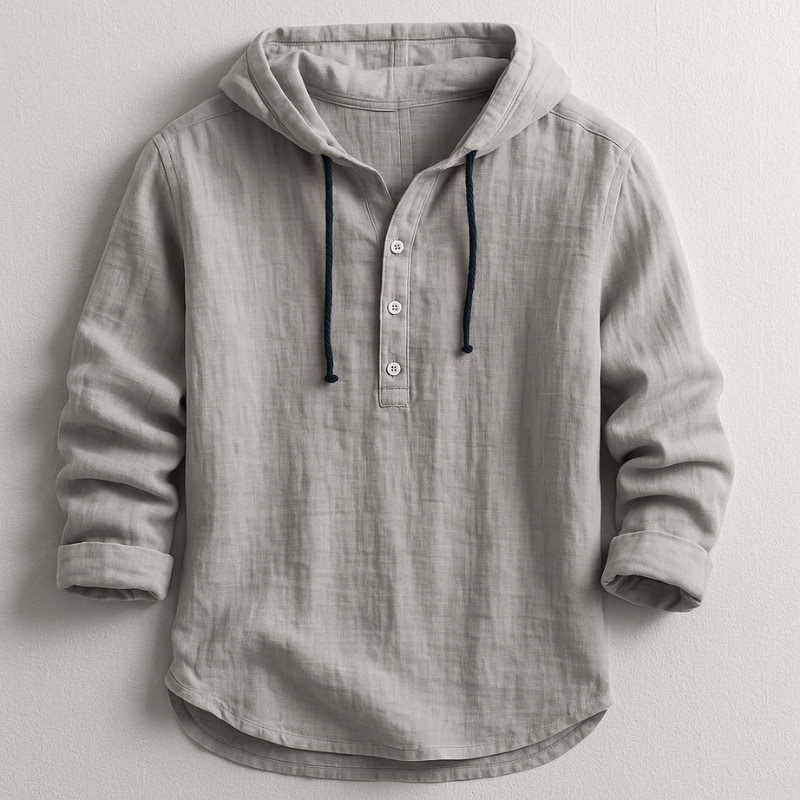 Luxury Hooded Linen Shirt