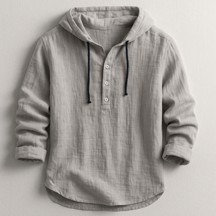 Luxury Hooded Linen Shirt