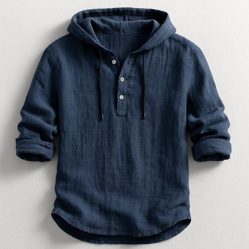 Luxury Hooded Linen Shirt