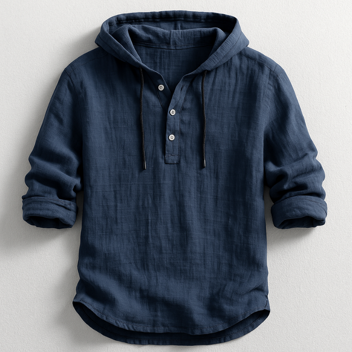 Luxury Hooded Linen Shirt