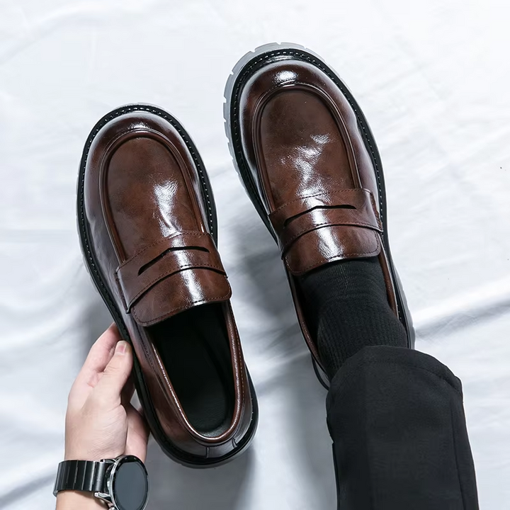 Lazzaro Moro Leather Dress Loafers