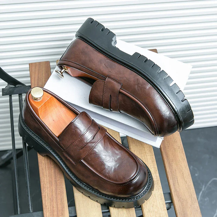 Lazzaro Moro Leather Dress Loafers