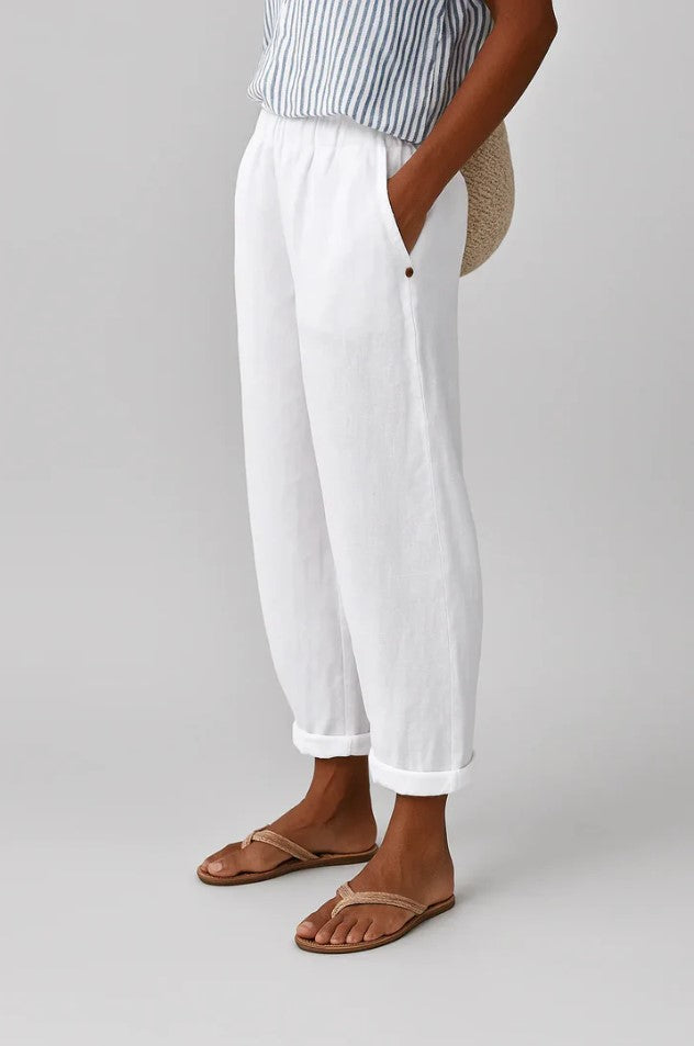 Sharona - Lightweight Linen-Cotton Pants
