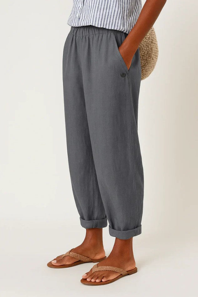 Sharona - Lightweight Linen-Cotton Pants