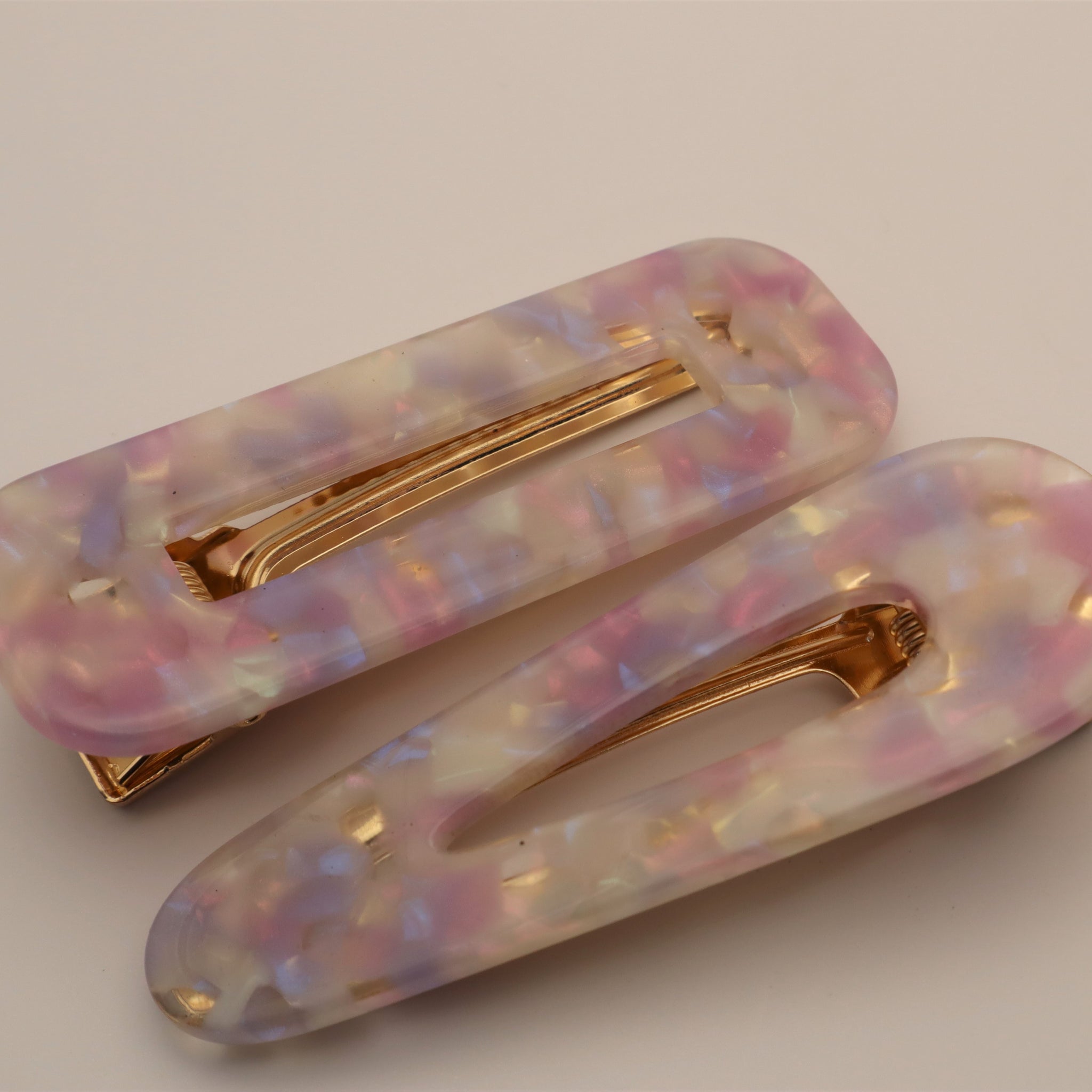 Slide Clip - Lilac Marble