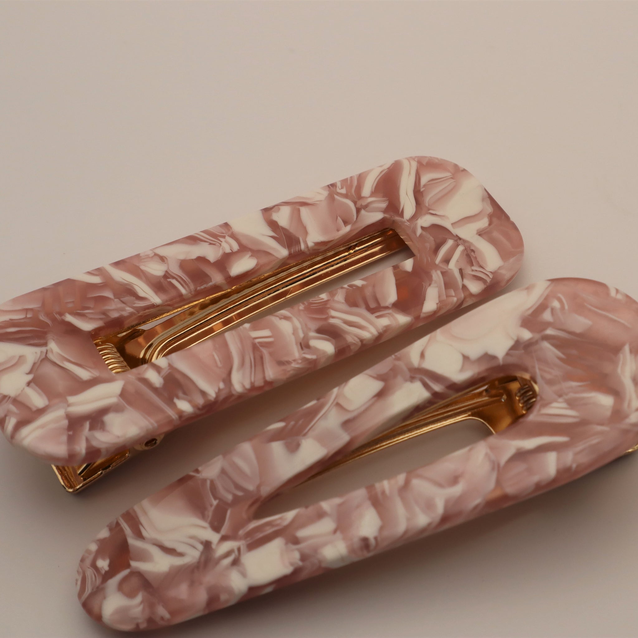 Slide Clip - Pink and White Swirl
