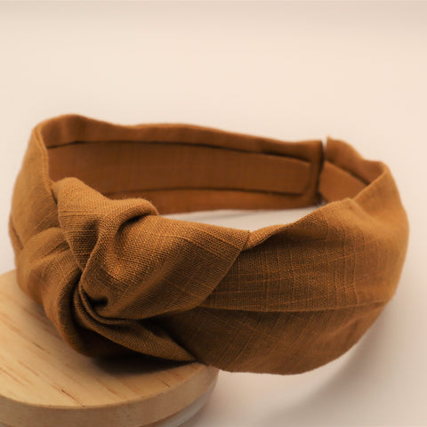 Topknot Headband - Bronze